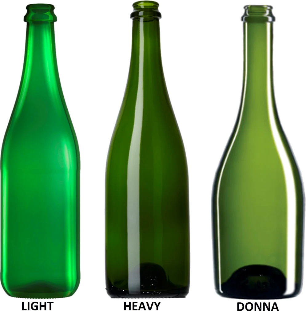 Light, Heavy and Donna sparkling bottle formats